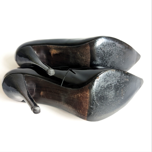 Stuart Weiztman Stiletto Pointed Toe Pumps Heels 😍 US 6.5 Patent Leather - Picture 10 of 14